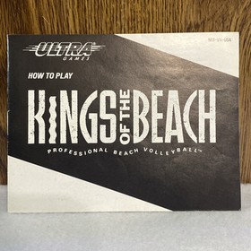 NES Nintendo Manual Only No Game Kings of the Beach Manual