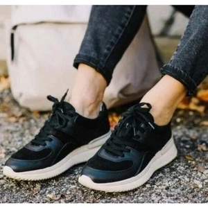 Zapatillas deportivas Everlane The Trainer de cuero para mujer talla 11 negras - Imagen 1 de 12