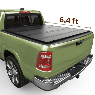 6.4 ft Hard 4-fold Tonneau Cover For 03-25 Dodge Ram 1500 2500 3500 Water Proof - Image 1 of 4