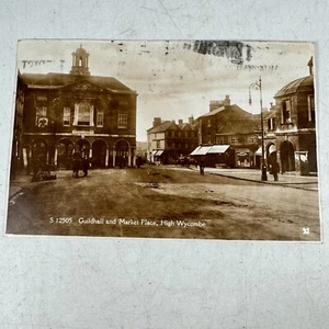 Guildhall Market Place High Wycombe Bucks RPPC Real Photo Postcard 1933 - Picture 1 of 3