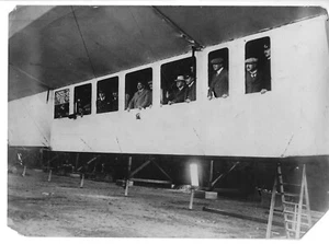 Original 1910s Early Aviation PHOTO + GLASS NEGATIVE LZ Zeppelin Dirigible - Picture 1 of 15