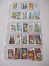 B Morris & sons Measurement of Time 1924 Full Set of 25 cards in plastic sleeves