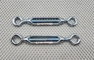 SET BESTEHEND AUS 2 Hampton Eye & Eye 5/16 x 6 5/8 Zoll Drehschnalle Zink 275 Pfund (02-3426-109) - Bild 1 von 5