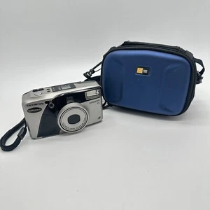Olympus superzoom 115 38-115mm Date Point Shoot 35mm film Camera and Case - Picture 1 of 15