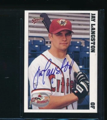 1999 Multi-Ad #13 Jay Langston Williamsport Crosscutters Signed Autograph (CO56) - Image 1 of 2