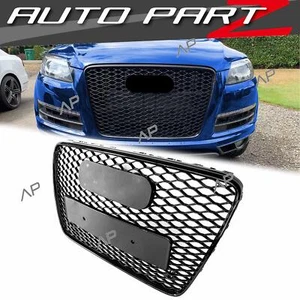 Rejilla de nido de abeja negra para Audi Q7 4L SQ7 S Line TSI TDI 2007-2015 - Imagen 1 de 12