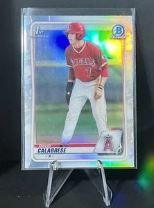 2020 1st Bowman Draft Chrome David Calabrese Refractor Rookie NRMT+ Angels!! - Picture 1 of 1