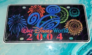 Walt Disney World 2004 fuegos artificiales placa de metal nuevo sellado - Imagen 1 de 2