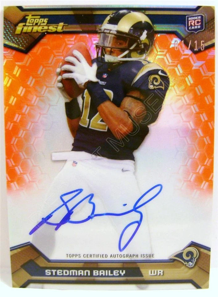 STEDMAN BAILEY RC RAMS AUTO AUTOGRAPH 1/15 #1 1/1 2013 TOPPS FINEST - Image 1 of 1