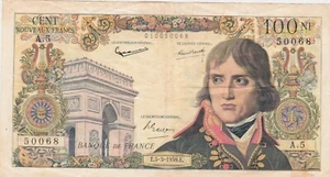 FRANCE 100 NF NOUVEAUX FRANCS BONAPARTE DATE DU 5-3-1959 aVF - Picture 1 of 2