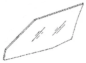 Fits Oldsmobile Cutlass Ciera 90-96 4 Door Sedan Driver Side Front Door Glass - Picture 1 of 1