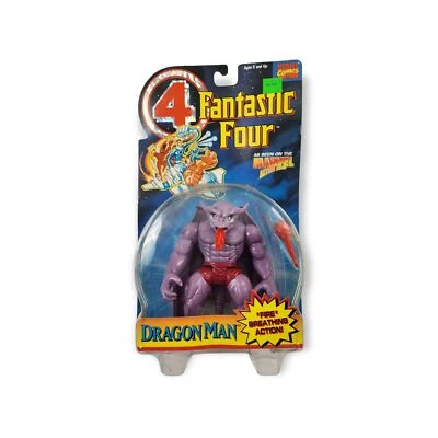 1995 Toy Biz Fantastic Four Dragon Man Action Figure Seen On Marvel Action Hour - Image 1 of 3