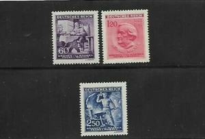 GERMANY BOHEMIA MORAVIA 1943 RICHARD WARNER SC 85-87 SET MINT - Picture 1 of 2