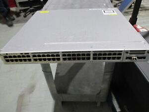Cisco WS-C3850-48T-S Switch 48-Port PoE+ PSU 715 /w C3850-NM-4-10G Module Tested