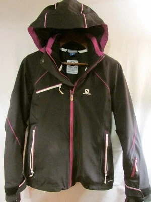 SALOMAN 20K Skin Dry Snowboard Ski Jacket Black Insulated Size S - Image 1 of 4