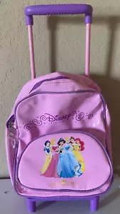 Disney Princess Princesses Rolling BACKPACK Pink TODDLER 10 INCHES - Picture 1 of 2