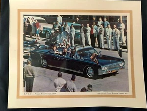 JFK  JOHN F KENNEDY  8"X10"  DALLAS PHOTO  MOTORCADE ASSASSINATION  RARE/UNIQUE - Picture 1 of 3