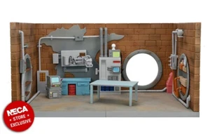 NECA TMNT Teenage Mutant Ninja Schildkröten KANALISATIONSVERSTECK Donatello's Lab Diorama Hand - Bild 1 von 9