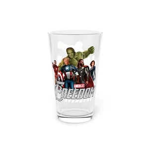Superheld Pint Glas, Avengers Motiv, 16oz Trinkglas, Geschenk für Fans, Party - Bild 1 von 7