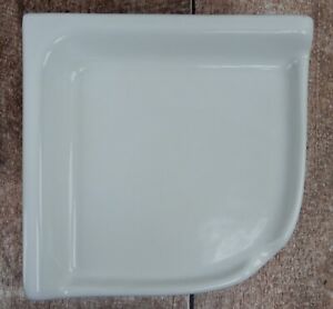 Majestic Ceramic Tile CS 77 W-JX-MX Ceramic Corner Shelf White 7-7/8"L × 7-7/8"W