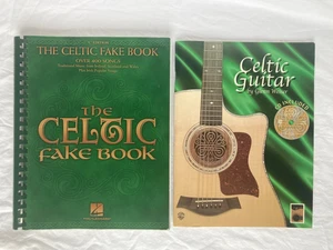 The Celtic Fake Book 'C' Edition Hal Leonard + Celtic Guitar by Glenn Weiser VG - Imagen 1 de 19