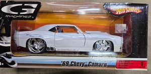 Hot Wheels '69 Chevy Camaro White Diecast G Machines Neu Sealed - Bild 1 von 6