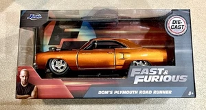 🏁 JADA Toys Fast & Furious Doms Plymouth Road Runner 1/32 🏁 - Picture 1 of 2