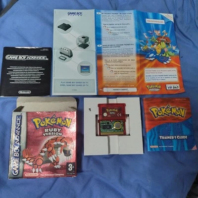 Pokemon Ruby Version Complete In Box Genuine Nintendo Gameboy Advance PAL New 🔋 - Image 1 of 4