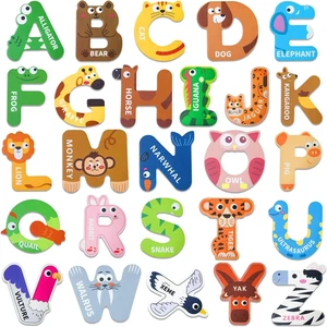 Magnetische Buchstaben, Alphabet ABC Kühlschrankmagnete für Kleinkinder & Kinder, niedliche Bildung - Bild 1 von 7