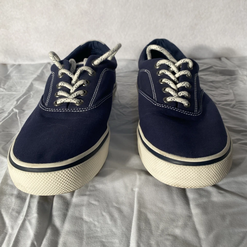 Sperry Men’s Striper II CVO Canvas Sneakers Navy Casual Shoes Size 10.5 - Image 1 of 4