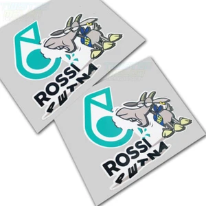 ROSSI THE GOAT Petronas motorcycle 46 racing track graphics stickers x 2 pcs - Picture 1 of 3