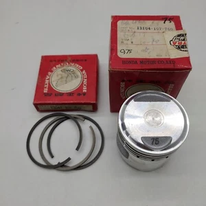 Honda CB100 CL100 SL100 XL100 Piston 13104-107-760 Ring 13041-107-760 Size 0.75 - Picture 1 of 5