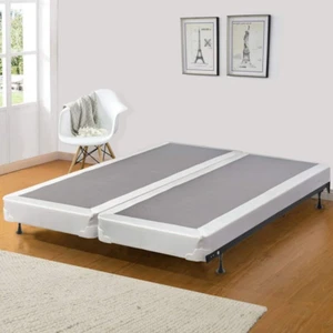 Mattress Comfort 4-Inch Low Profile Split Wood Queen, Fifth Ave Collection - Picture 1 of 7