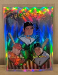 1999 Topps Chrome Prospects REFRACTOR Lance Berkman Mike Frank Gabe Kapler #205