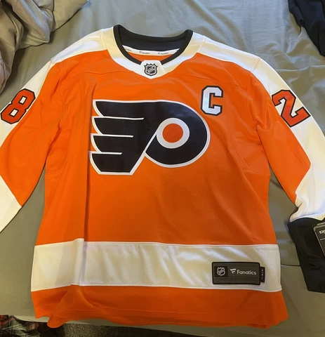 NHL Fanatics Breakaway Men's Philadelphia Flyers Claude Giroux #28 HOME Jersey Cover