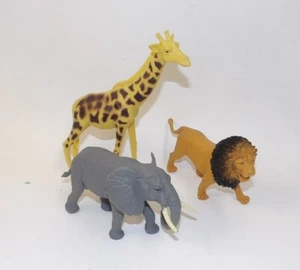 Boley Nature World Safari Animals - Elephant Giraffe Lion - Picture 1 of 2