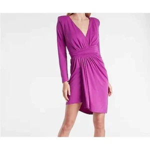 Neu mit Etikett XL drapiertes Minikleid mit V-Ausschnitt starke Schulter - Bild 1 von 7