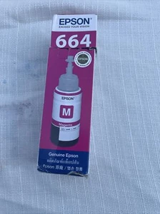 2020-2023 GENUINE Epson 664 Ink Bottle Magenta Sealed - Picture 1 of 5