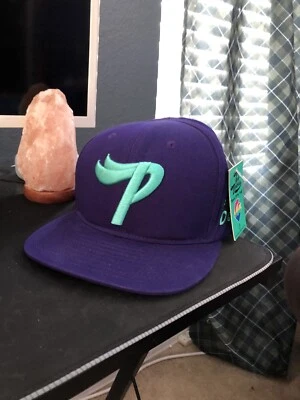 Gorra rosa + delfín púrpura para hombre con logotipo azul “P” - se adapta a todas las tallas Foto 1 de 4