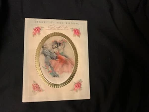 Vintage Couple of Sweethearts Birthday Card c. 1940s by: Rust Craft - Picture 1 of 4
