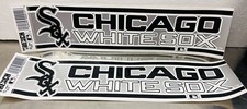 2 Vintage Chicago White Sox MLB 1990 Bumper Stickers  New Not Used 11.5" x 3