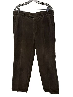 Pantalones de pana Ermenegildo Zegna marrón algodón elastina talla 35 Foto 1 de 4