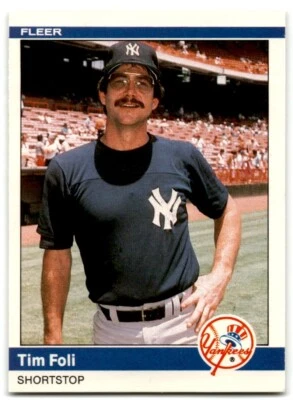 1984 Fleer Update Tim Foli New York Yankees #U-38 - Image 1 of 2