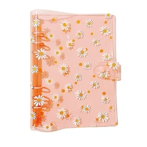 6 Ring Binder Cover PVC Loose Leaf Notebook Cover Round Ring Binder Pockets P... - Picture 1 of 6