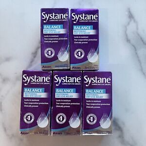 (5) Systane Lubricant Eye Drops BALANCE Restoring Dry Eye 10 ml Relief EXP 3/23+