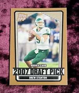 Drew Stanton 2007 Topps Draft Pick RC Gold #111 come nuova Spartans Rookie Jersey SP๐ - Foto 1 di 4