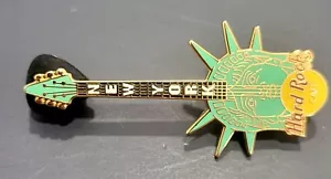Hard Rock Cafe New York State Of Liberty Guitar Pin - Picture 1 of 1
