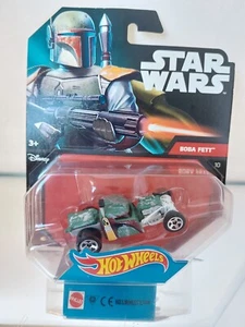 Hot Wheels Star Wars Personaje Coche Boba Fett En Blister - Imagen 1 de 3