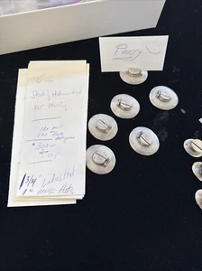 Sterling Hallmarked English Party Place Card Holders In Sterling Silver Rare - Picture 1 of 9