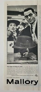1955 Men's Mallory Cravenette processed Crest vintage hat ad - Imagen 1 de 1